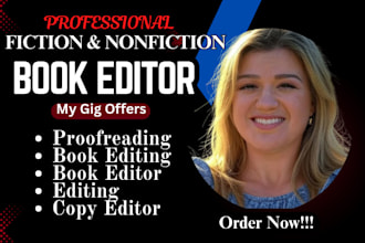 proofread and edit your fiction  nonfiction book