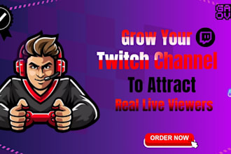 organically promote your twitch channel to attract real live viewers