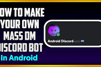 create discord bot, mass dm bot, join server bot, monitor bot, notification bot
