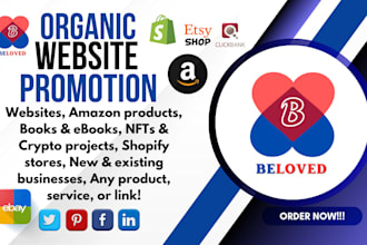 promote website link shopify wix product amazon book game blog or any link