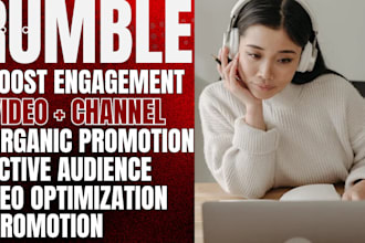 do rumble video promotion USA rumble channel shoutout organic subscribers views