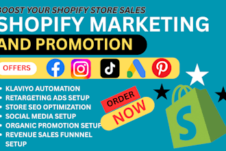 boost shopify dropshipping sales marketing promotion seo manager sales funnel