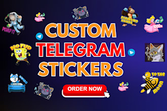 design crypto stickers for telegram, telegram stickers, discord sticker