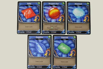 create card game design, playing card game, card illustration, trading card game