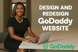 create a high converting godaddy website design or redesign