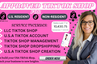 setup usa tiktok shop tik tok shop setup create usa tiktok shop for non USA