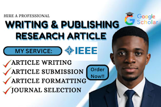 write and publish research articles in indexed journal, ieee, springer