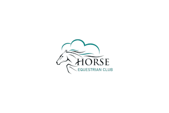 design unique horse farm dog animal pet equestrian logo
