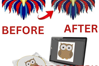 do embroidery digitizing design into dst, pes, jef, emb files