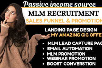 mlm affiliate recruitment funnel MLM sales funnel network marketing leads