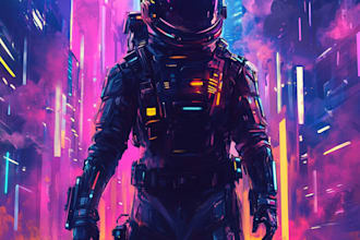 drawing a sci fi character