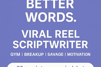 write viral instagram reels scripts and motivational content that connects
