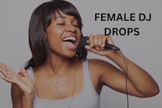 do female dj drops  radio imaging intro, 3x HQ keyboard solo for your song, lofi