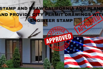 draw stamp california, florida architectural floor plan site plan permit drawing