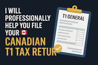 professionally help you file your canadian t1 tax return