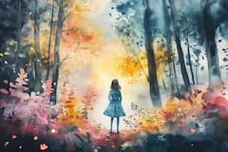 draw flowers illustrations in watercolour style