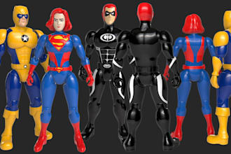 do 3d action figure, articulated figure, 3d toy, action figure, funko pop, bjd