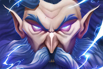 design rpg, dnd, fantasy character art for game, pixel, or portrait style