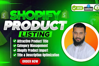 do product upload to shopify store and shopify product listing