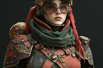 create a warhammer 40k character art