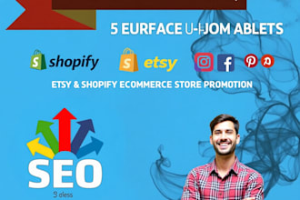 promote and skyrocket etsy shop, shopify marketing, ebay or any link marketing