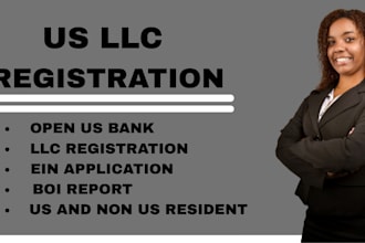 resister US llc, boi report, open US bank, ein number, for US and non US