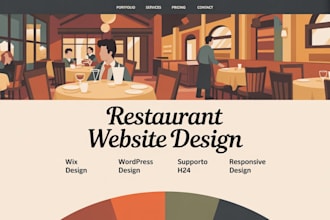 build a responsive restaurant website for you