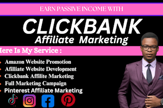 make affiliate marketing clickbank sales, amazon website, sales funnel promotion