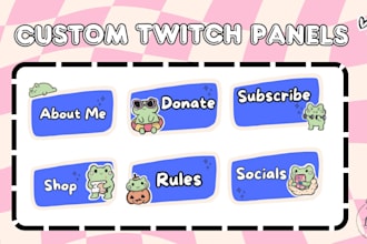 create twitch panels for your stream