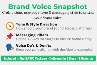 write your brand story, voice and messaging that connects and converts