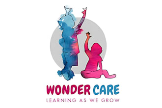 design for you childcare, kids, day care custom logo