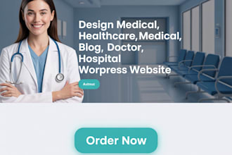 design medical, healthcare, medical blog, doctor, hospital wordpress website