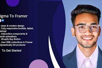 do figma website design, framer developent, framer landing page