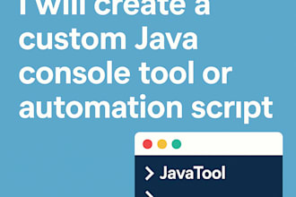 develop a custom java console tool for personal or business