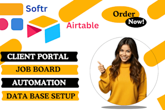 airtable setup softr web app design automation database expert