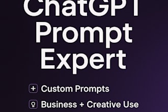 write custom chatgpt prompts for business, content, or creativity