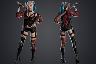 ue5 3d game character,vrm avater,nsfw model,3d weapon,sculpture,ue5rig,sfm model