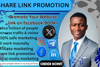 share your website or any link on top social media marketing site USA, UK