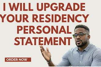 upgrade your residency personal statement for eras and residency applications