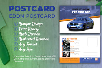 design eddm postcard, real estate postcards, business flyer and flyers