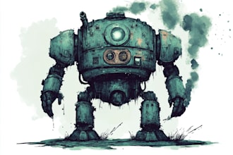 draw warhammer illustration based on your description