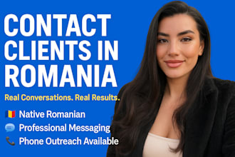 contact romanian clients on your behalf, native speaker