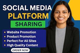 share your website or any link on leading social media marketing platforms