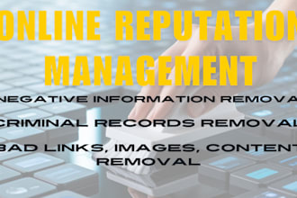 remove negative personal information from the internet
