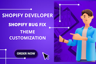 do shopify bug fix, code custom sections, and liquid issues professionally