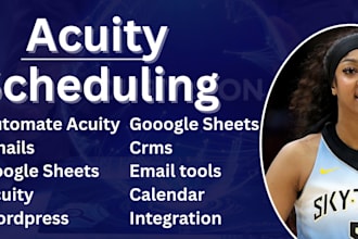 automate acuity and emails via google sheets plus zapier
