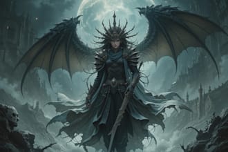 do dark fantasy art or character illustrations