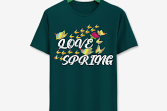 make custom, unique  and trendy t shirt design