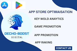 do app store optimization for you and android app or game