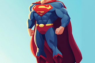 draw superhero character art